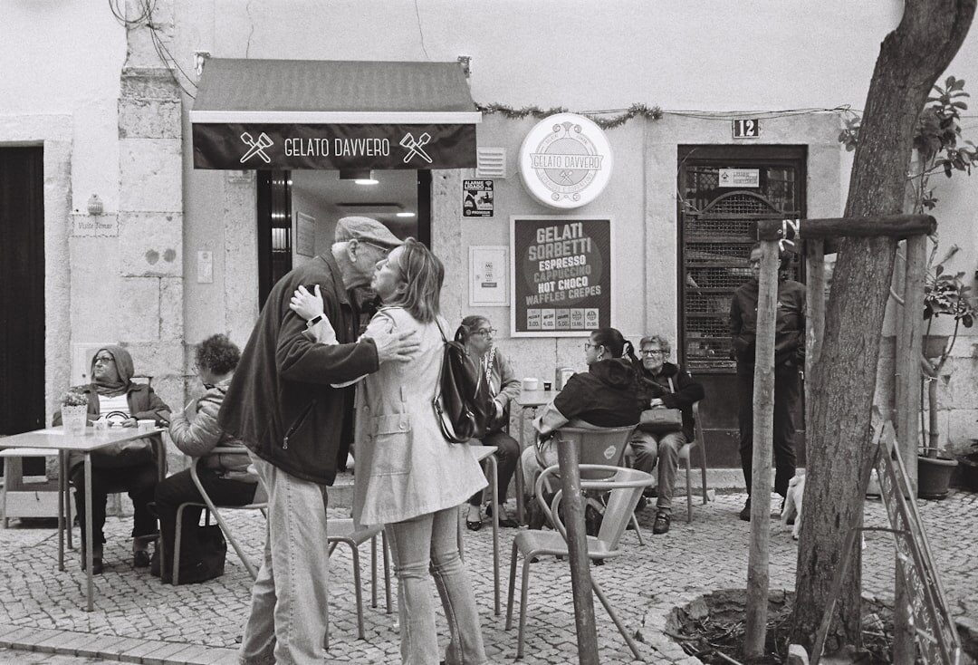 Lisbon café interior where famous radio interviews took place