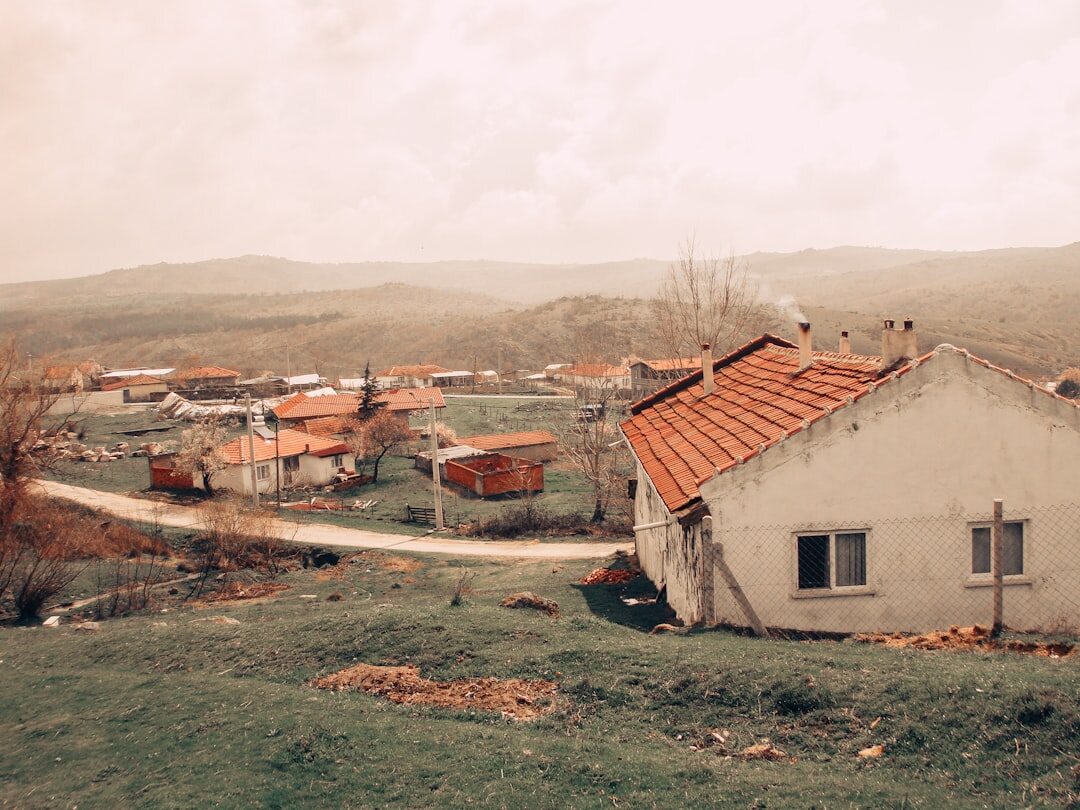 remote village with radio