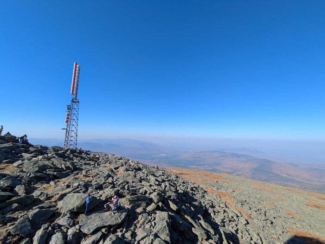 mountain hiking with radio