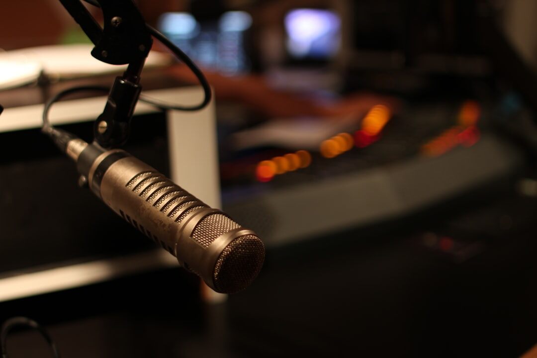 modern radio studio
